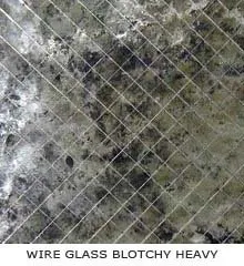 Wire Glass Blotchy Heavy